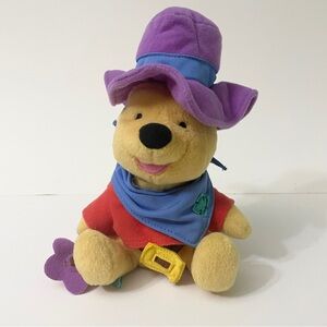 Vintage Disney Star Bean Winnie the Pooh Cowboy Plush Sheriff Pooh